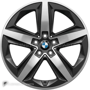 ล้อแท้ BMW 837 ขอบ 18 นิ้ว สี Midnight Grey with Bright Turned and Silver Inserts