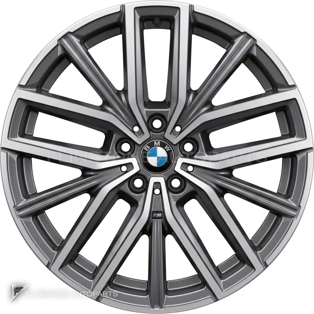 ล้อแท้นำเข้า BMW 838M ขอบ 18 นิ้ว สี Midnight Grey with Bright Turned and Silver Inserts