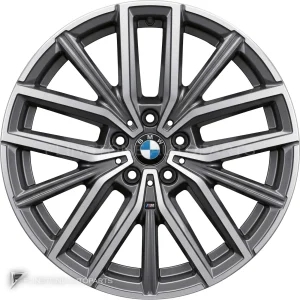 ล้อแท้ BMW 838M ขอบ 18 นิ้ว สี Midnight Grey with Bright Turned and Silver Inserts