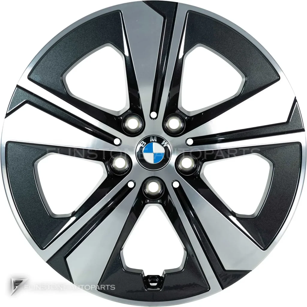 ล้อแท้นำเข้า BMW 852 ขอบ 17 นิ้ว สี Midnight Grey with Bright Turned and Silver Inserts