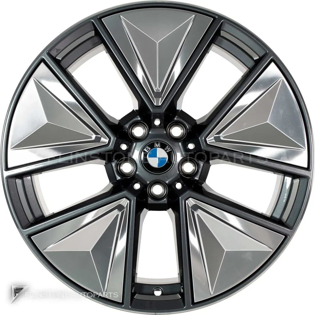 ล้อแท้นำเข้า BMW 855 ขอบ 19 นิ้ว สี Gunmetal Grey with Bright Turned and Silver Inserts