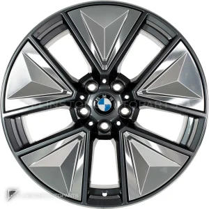 ล้อแท้ BMW 855 ขอบ 19 นิ้ว สี Gunmetal Grey with Bright Turned and Silver Inserts