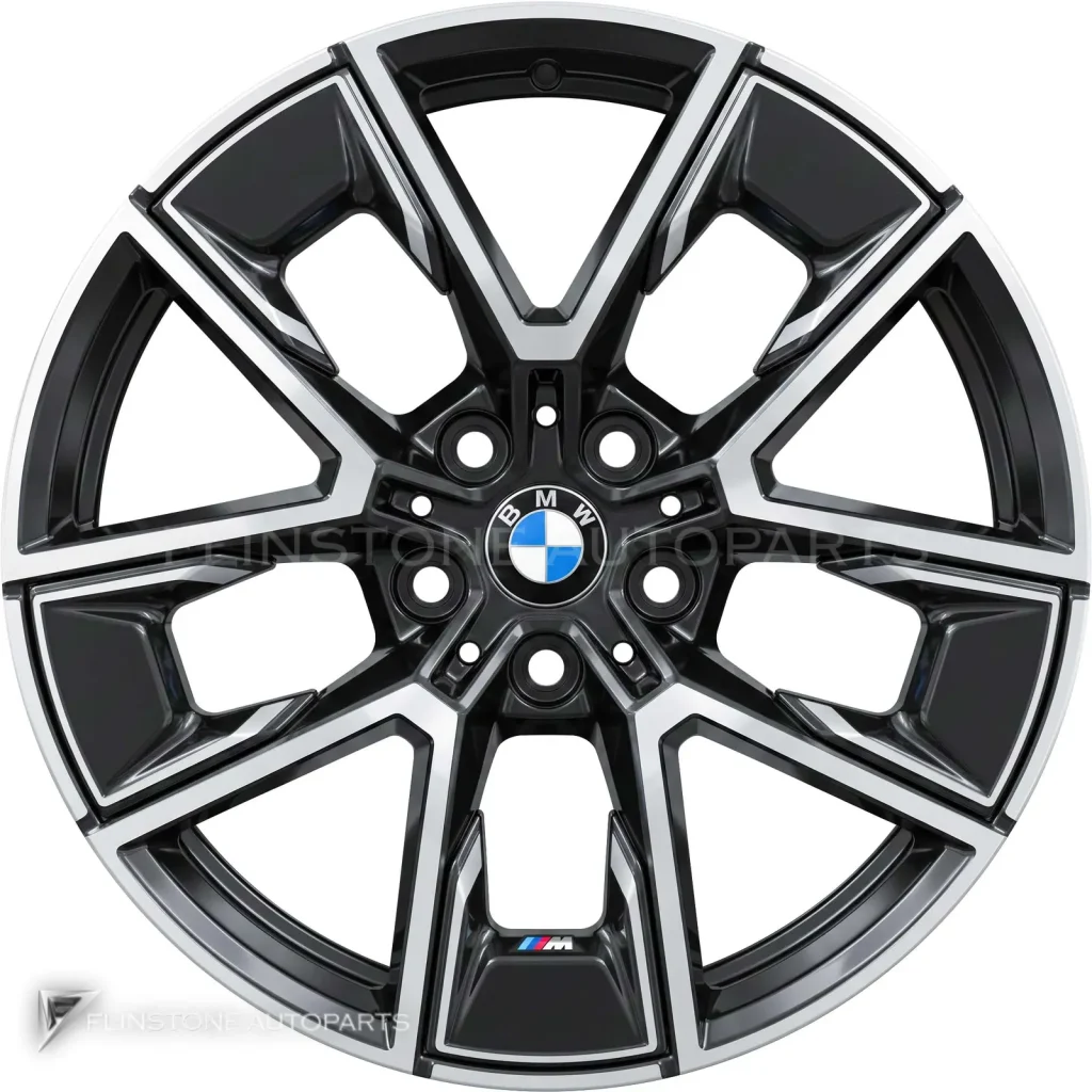 ล้อแท้นำเข้า BMW 858M ขอบ 18 นิ้ว สี Midnight Grey with Bright Turned and Silver Inserts