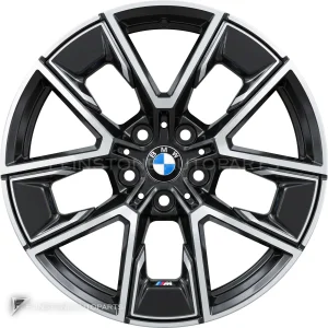 ล้อแท้ BMW 858M ขอบ 18 นิ้ว สี Midnight Grey with Bright Turned and Silver Inserts
