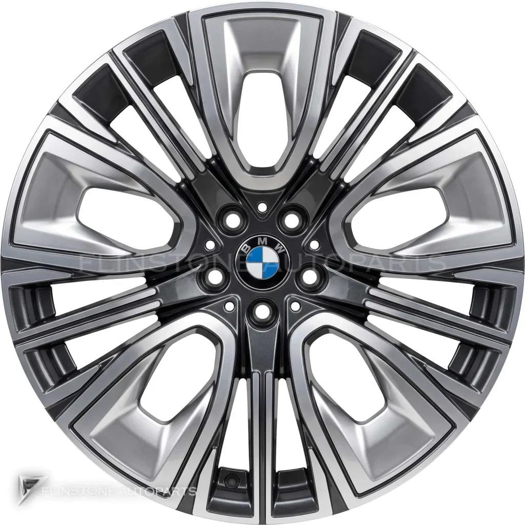 ล้อแท้นำเข้า BMW 906 ขอบ 20 นิ้ว สี Gunmetal Grey with Bright Turned and Silver Inserts