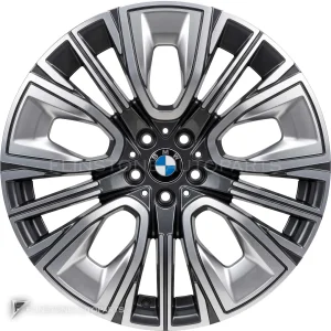 ล้อแท้ BMW 906 ขอบ 20 นิ้ว สี Gunmetal Grey with Bright Turned and Silver Inserts