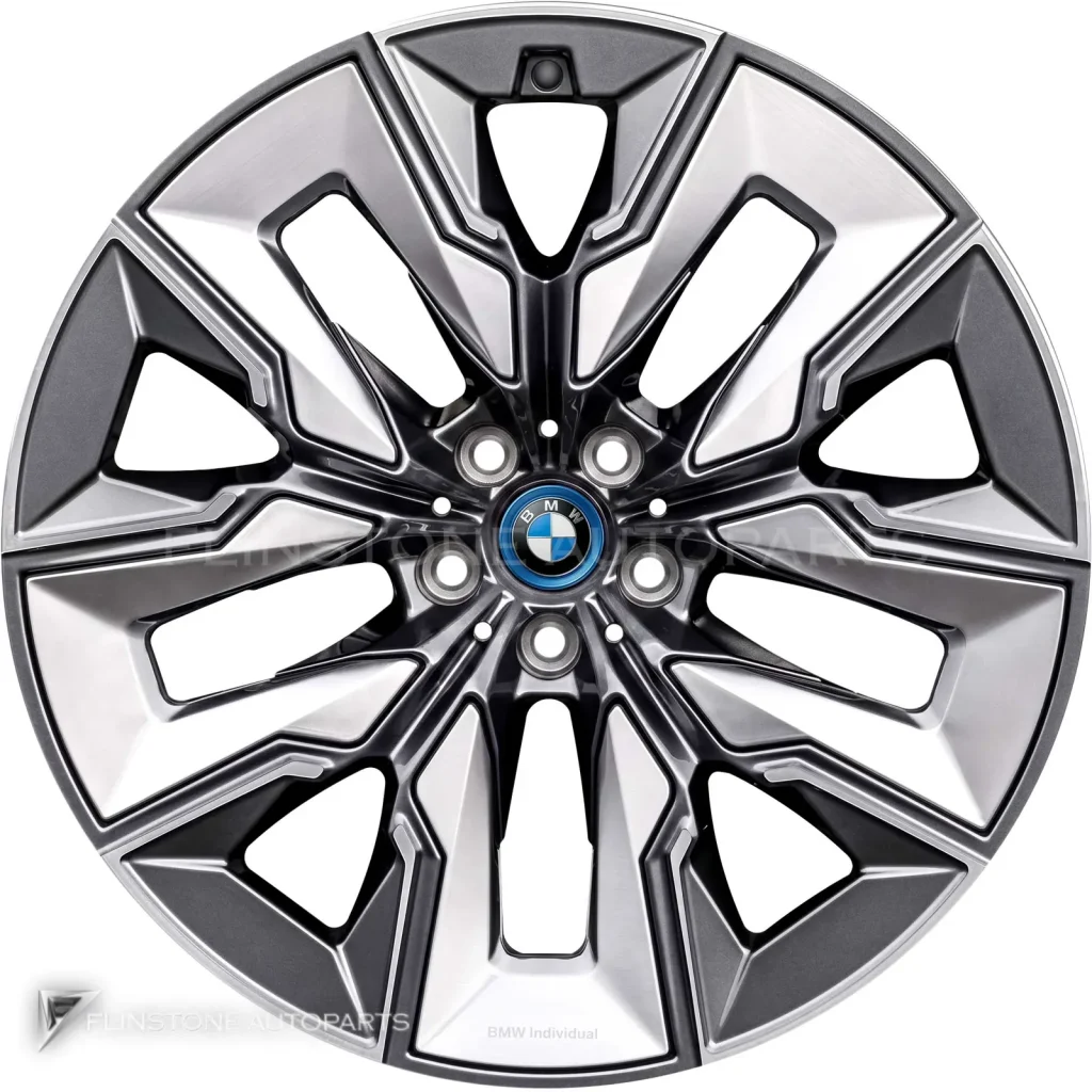 ล้อแท้นำเข้า BMW 910I ขอบ 21 นิ้ว สี Gunmetal Grey with Bright Turned and Silver Inserts