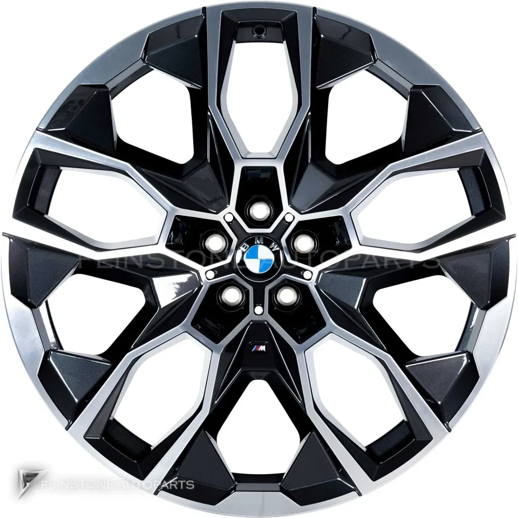 ล้อแท้นำเข้า BMW 913M ขอบ 22 นิ้ว สี Midnight Grey with Bright Turned and Silver Inserts