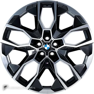 ล้อแท้ BMW 913M ขอบ 22 นิ้ว สี Midnight Grey with Bright Turned and Silver Inserts
