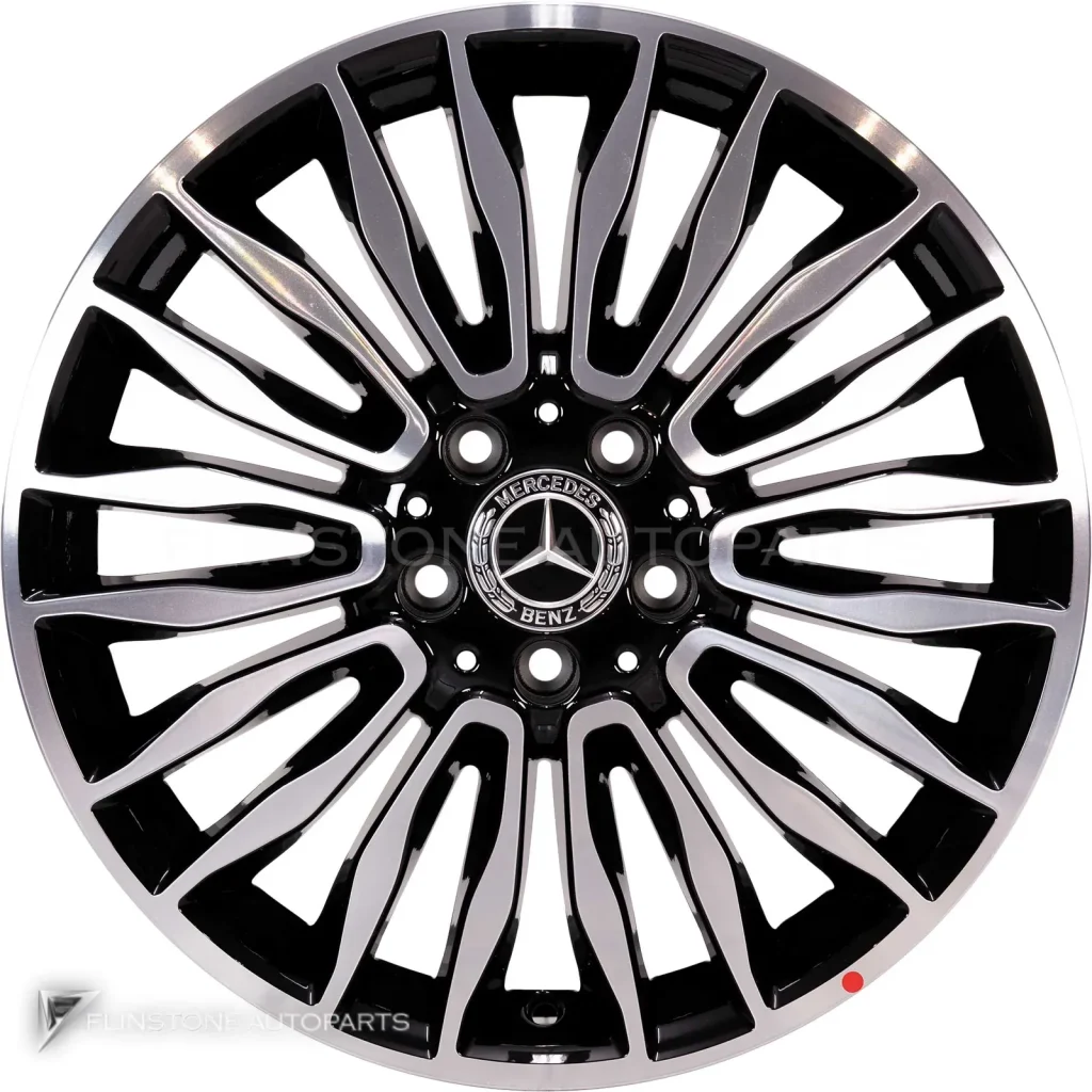 ล้อแท้นำเข้า Mercedes-Benz 10 Double Spoke ขอบ 18 นิ้ว รุ่น 447-18 สี Gloss Back with High Sheen