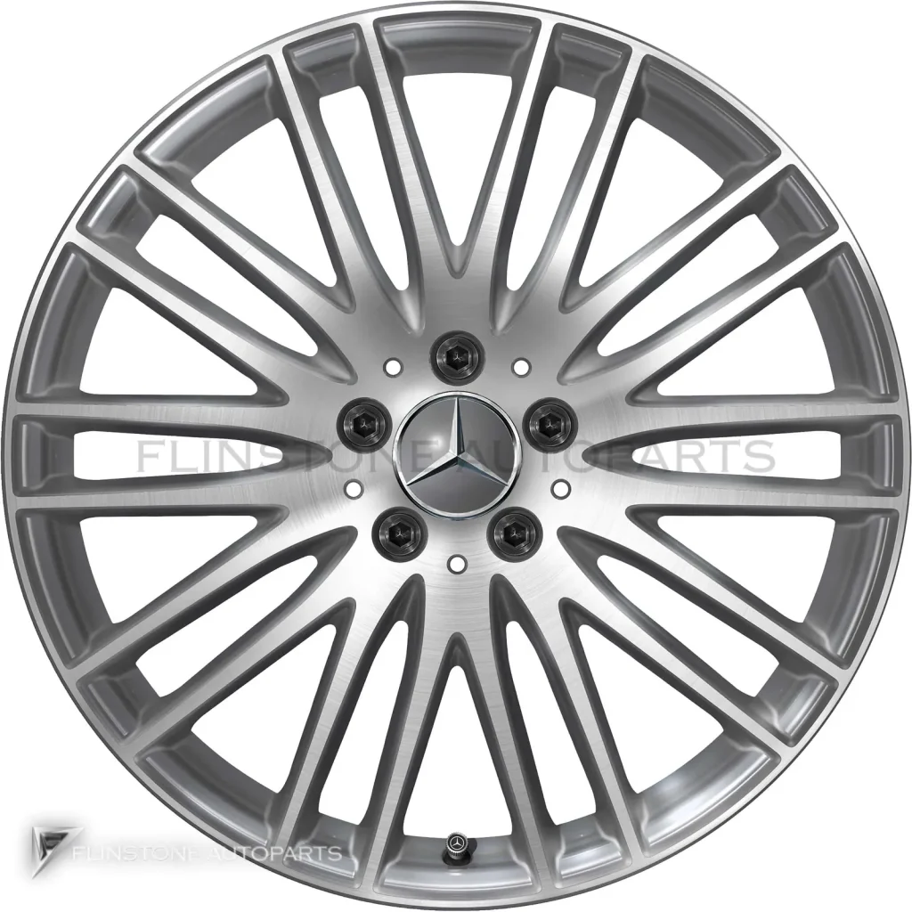 ล้อแท้นำเข้า Mercedes-Benz 10 Double Spoke ขอบ 19 นิ้ว รุ่น 254-19 สี Tremolite Metallic with High Sheen