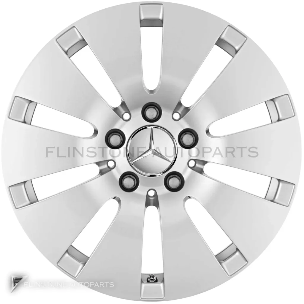ล้อแท้นำเข้า Mercedes-Benz 10 Hole ขอบ 17 นิ้ว รุ่น 253-17 สี Vanadium Silver