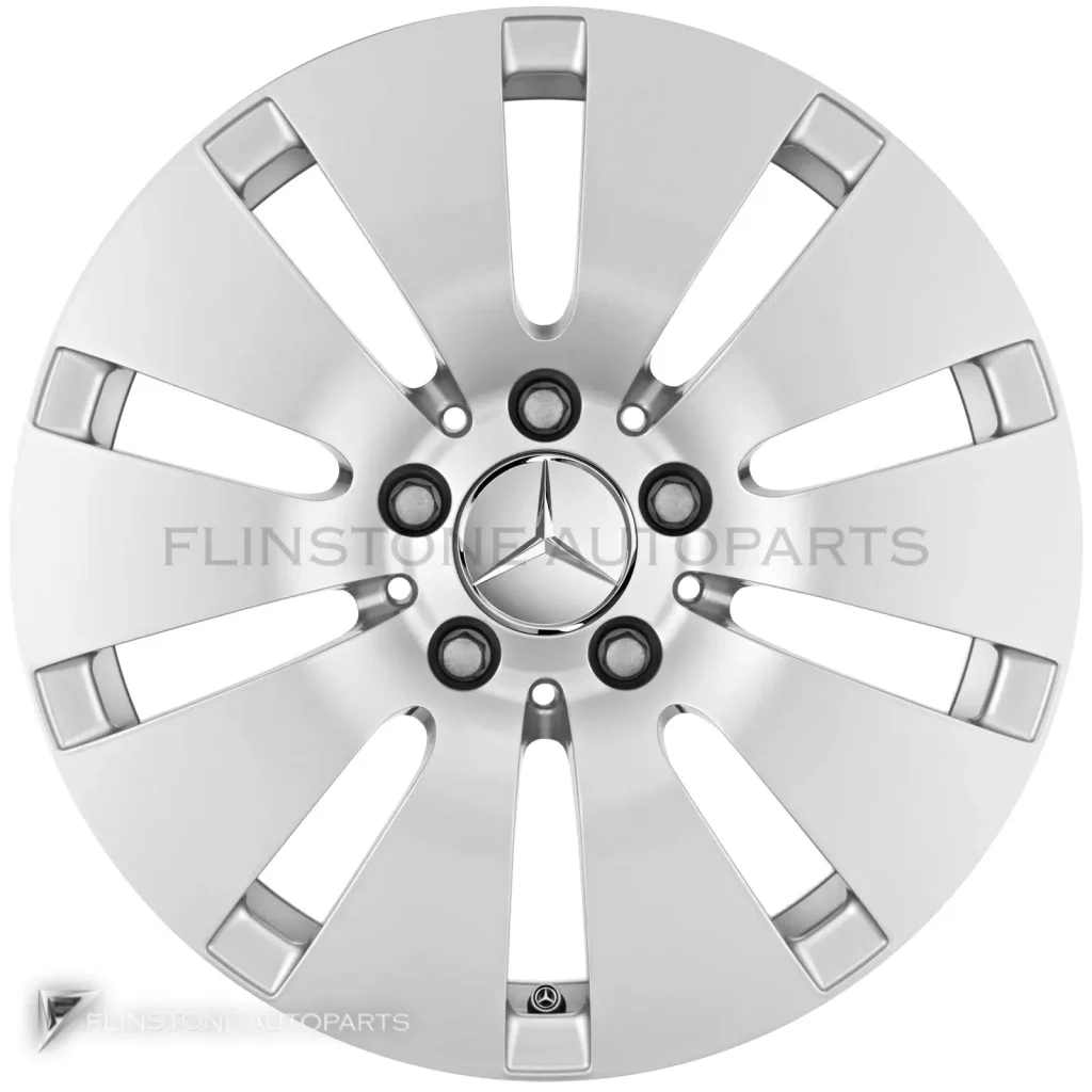 ล้อแท้นำเข้า Mercedes-Benz 10 Hole ขอบ 18 นิ้ว รุ่น 213-18 สี Vanadium Silver