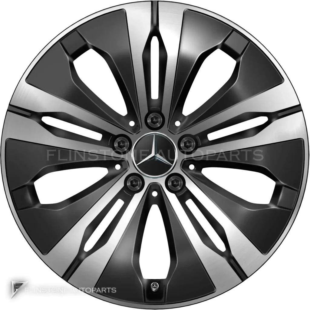 ล้อแท้นำเข้า Mercedes-Benz 10 Hole ขอบ 18 นิ้ว รุ่น 223-18 สี Gloss Back with High Sheen