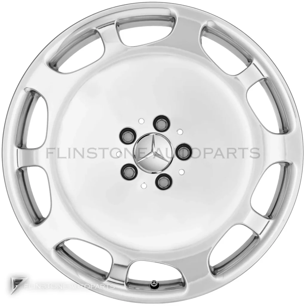ล้อแท้นำเข้า Mercedes-Benz 10 Hole ขอบ 20 นิ้ว รุ่น 222-20 สี Clear Lacquer with High Sheen (Forged)