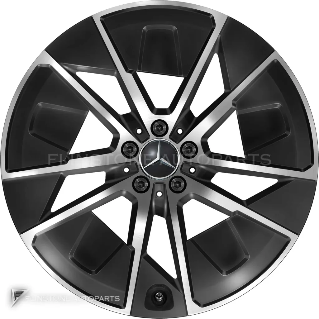 ล้อแท้นำเข้า Mercedes-Benz 10 Hole ขอบ 21 นิ้ว รุ่น 296-21 สี Gloss Back with High Sheen