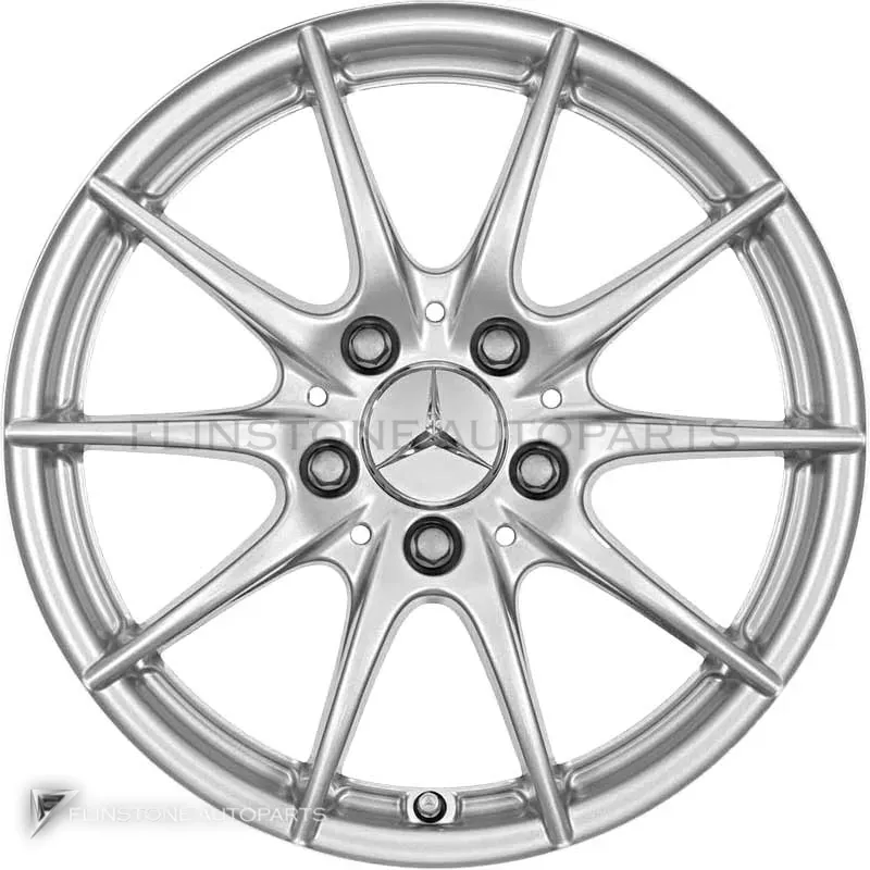 ล้อแท้นำเข้า Mercedes-Benz 10 Spoke ขอบ 16 นิ้ว รุ่น 204-16 สี Champion Silver