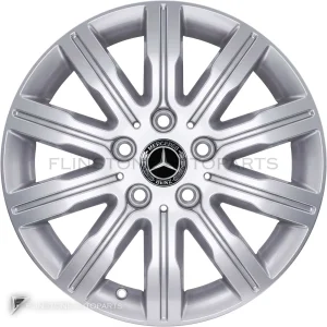 Genuine Wheels Mercedes-Benz 10 Spoke trim 16 inch model 420-16 Colour Vanadium Silver