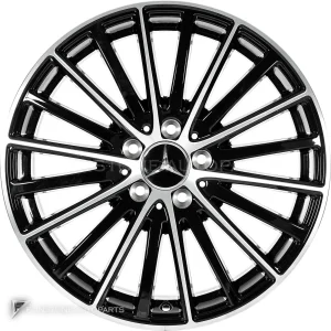 Genuine Wheels Mercedes-Benz 10 Spoke trim 18 inch model 205-18 Colour Gloss Black with High Sheen