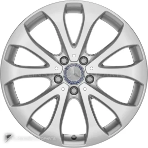 Genuine Wheels Mercedes-Benz 10 Spoke trim 18 inch model 213-18 Colour Vanadium Silver