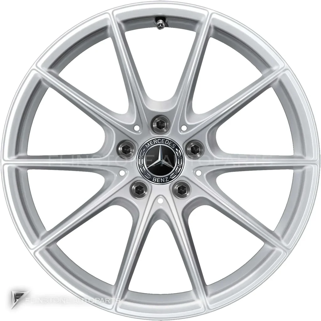 ล้อแท้นำเข้า Mercedes-Benz 10 Spoke ขอบ 18 นิ้ว รุ่น 223-18 สี Vanadium Silver