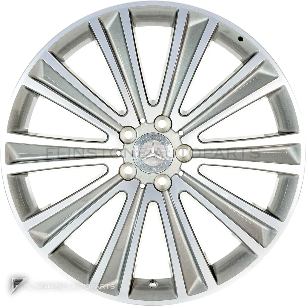ล้อแท้นำเข้า Mercedes-Benz 10 Spoke ขอบ 20 นิ้ว รุ่น 222-20 สี Palladium Silver with High Sheen