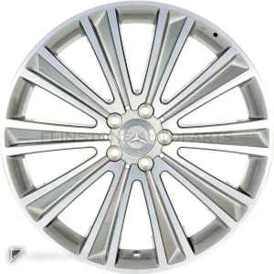 Genuine Wheels Mercedes-Benz 10 Spoke trim 20 inch model 222-20 Colour Palladium Silver with High Sheen