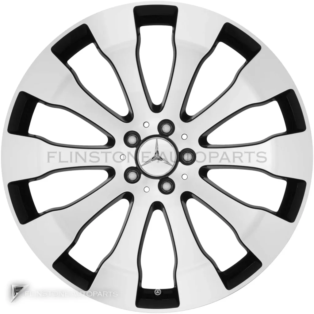 ล้อแท้นำเข้า Mercedes-Benz 10 Spoke ขอบ 21 นิ้ว รุ่น 166-21 สี Gloss Black with High Sheen