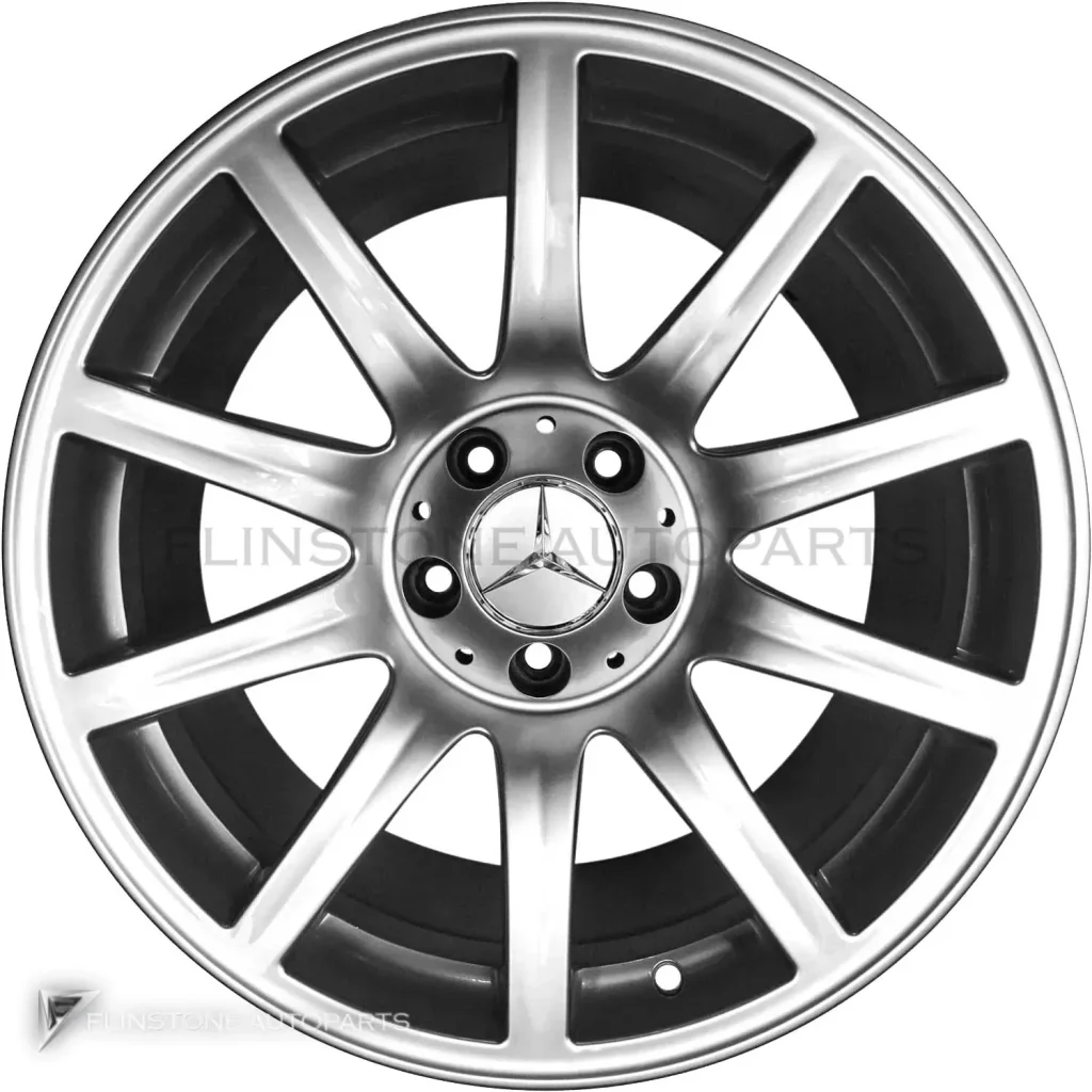 ล้อแท้นำเข้า Mercedes-Benz 10 Spoke ขอบ 18 นิ้ว รุ่น 199-18 สี Standard Silver