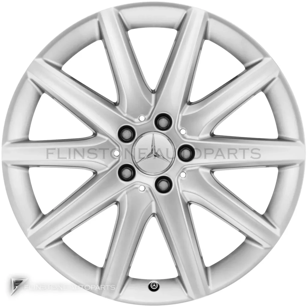 ล้อแท้นำเข้า Mercedes-Benz 10 Spoke ขอบ 19 นิ้ว รุ่น 251-19 สี Titanium Silver