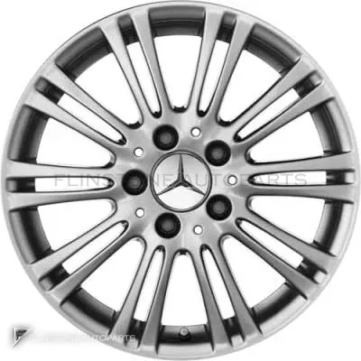 ล้อแท้นำเข้า Mercedes-Benz 10 Twin Spoke ขอบ 16 นิ้ว รุ่น 169-16 สี Titanium Silver