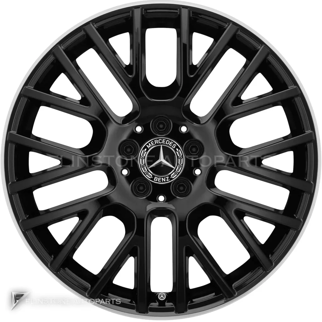 ล้อแท้นำเข้า Mercedes-Benz 10 Y Spoke ขอบ 19 นิ้ว รุ่น 167-19 สี Gloss Black with High Sheen Rim Edge
