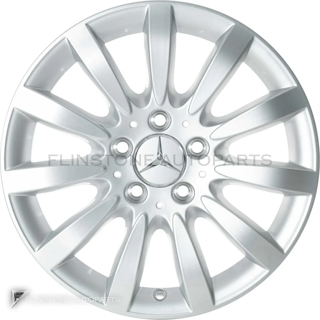 ล้อแท้นำเข้า Mercedes-Benz 11 Spoke ขอบ 16 นิ้ว รุ่น 211-16 สี Titanium Silver