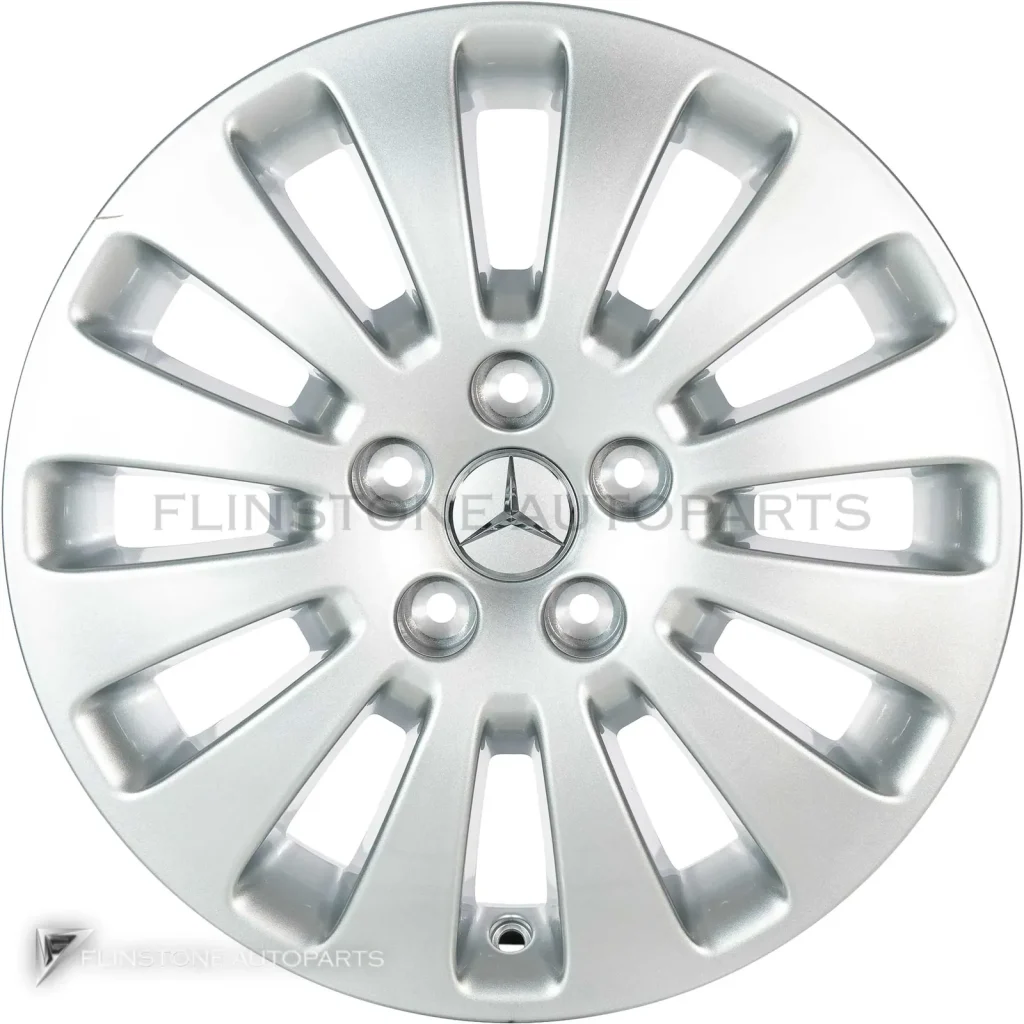 ล้อแท้นำเข้า Mercedes-Benz 12 Spoke ขอบ 16 นิ้ว รุ่น 415-16 สี Standard Silver