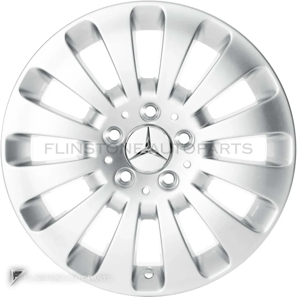ล้อแท้นำเข้า Mercedes-Benz 12 Spoke ขอบ 17 นิ้ว รุ่น 204-17 สี Titanium Silver