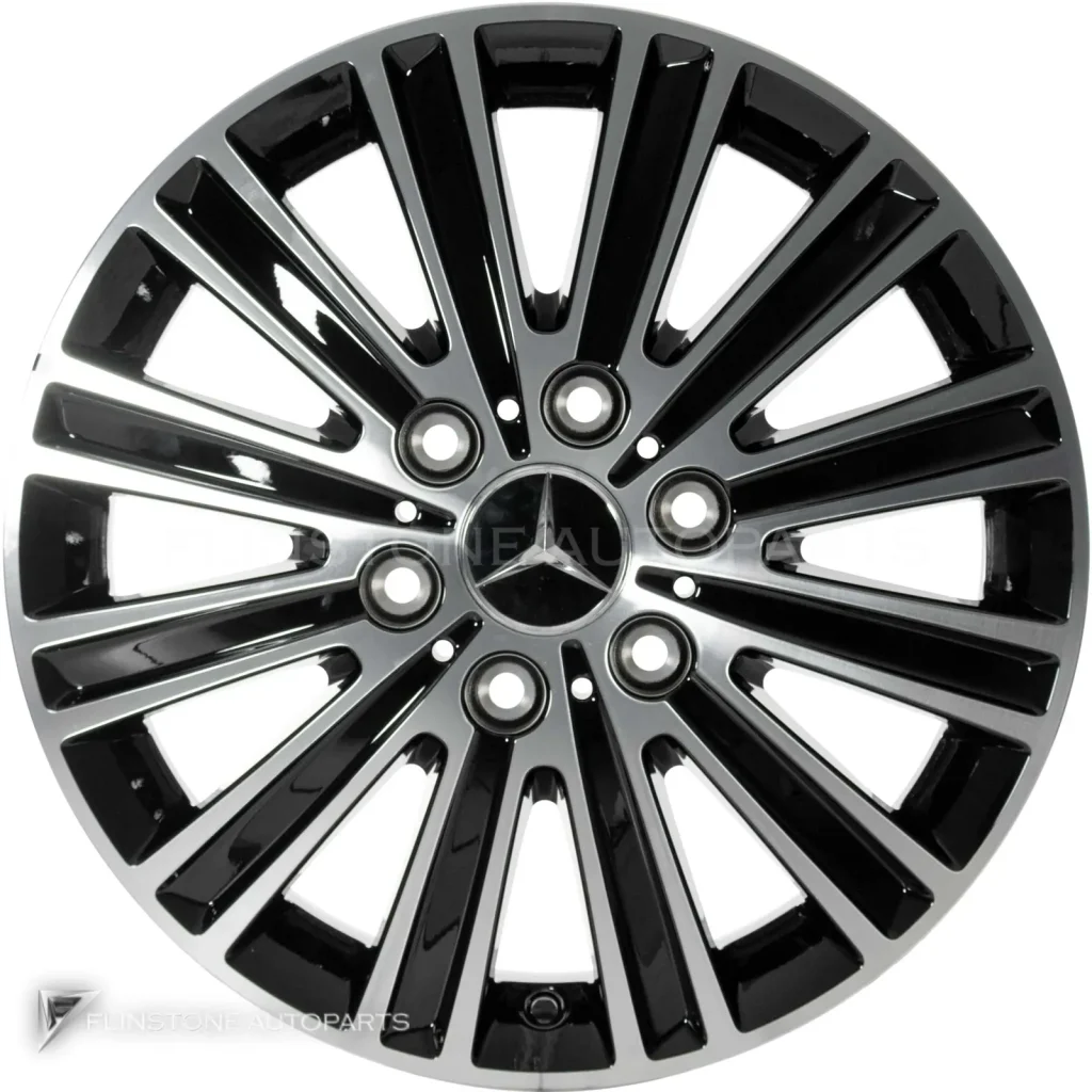 ล้อแท้นำเข้า Mercedes-Benz 12 Spoke ขอบ 17 นิ้ว รุ่น 907-17 สี Gloss Black with High Sheen