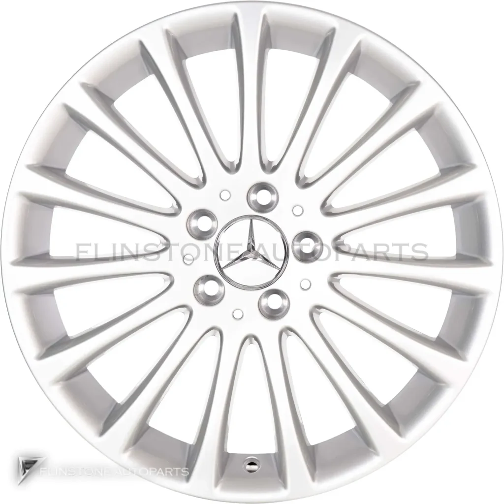 ล้อแท้นำเข้า Mercedes-Benz 15 Spoke ขอบ 17 นิ้ว รุ่น 172-17 สี Titanium Silver