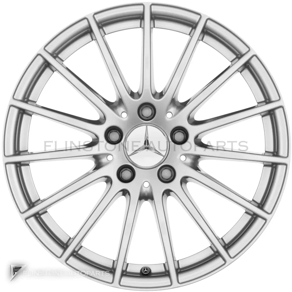 ล้อแท้นำเข้า Mercedes-Benz 15 Spoke ขอบ 17 นิ้ว รุ่น 222-17 สี Vanadium Silver