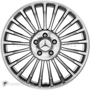 Genuine Wheels Mercedes-Benz 21 Spoke trim 19 inch model 240-19 Colour Titanium Silver with High Sheen