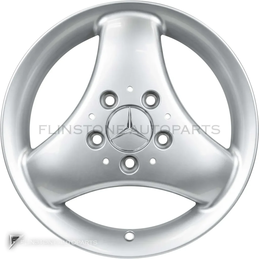 ล้อแท้นำเข้า Mercedes-Benz 3 Spoke ขอบ 15 นิ้ว รุ่น 168-15 สี Standard Silver