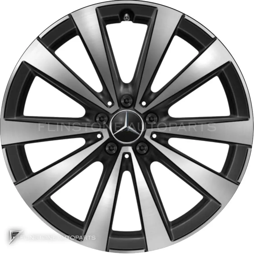 ล้อแท้นำเข้า Mercedes-Benz 5 Double Spoke Aero ขอบ 20 นิ้ว รุ่น 297-20 สี Gloss Back with High Sheen