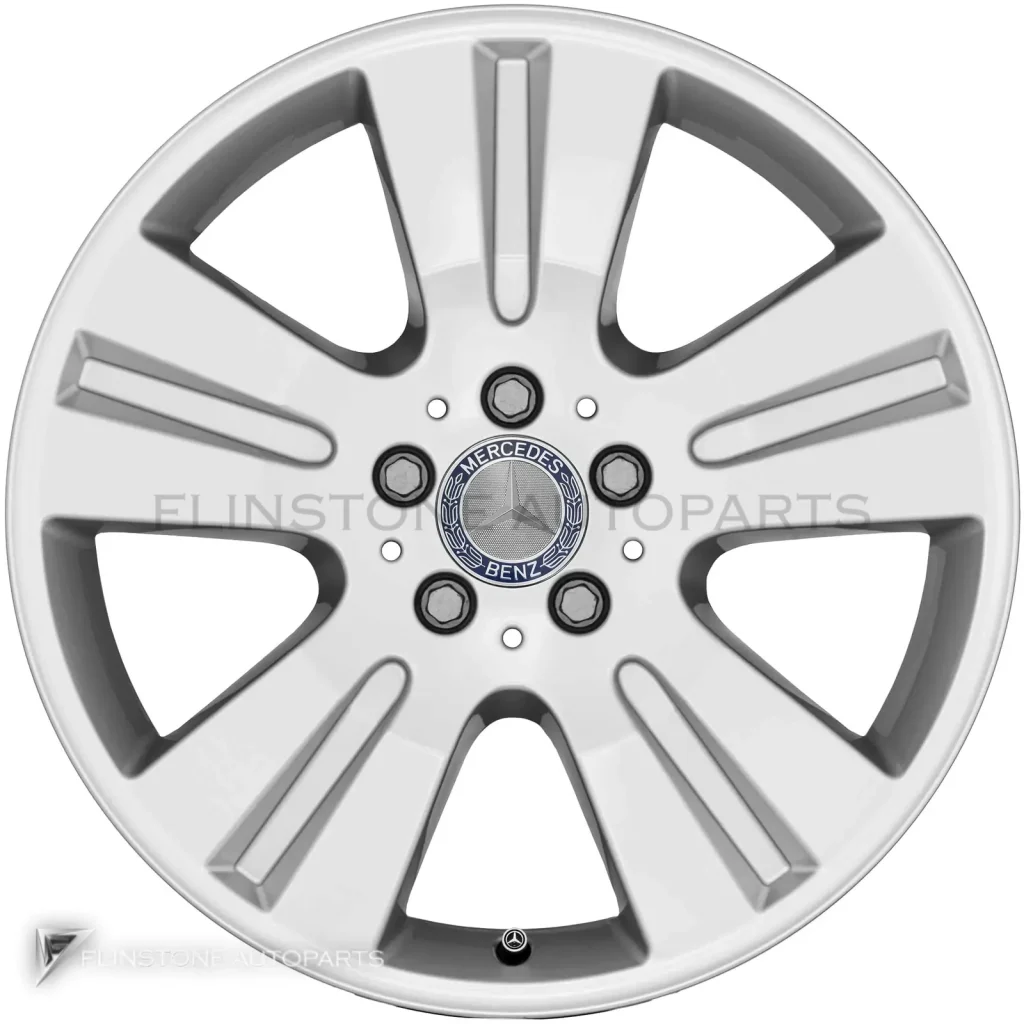 ล้อแท้นำเข้า Mercedes-Benz 5 Double Spoke ขอบ 18 นิ้ว รุ่น 164-18 สี Titanium Silver