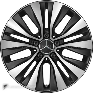 Genuine Wheels Mercedes-Benz 5 Double Spoke trim 17 inch model 177-17 Colour Matt Black with High Sheen