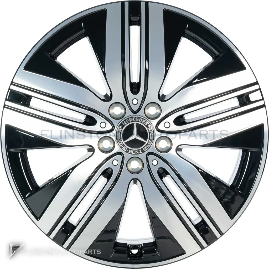 ล้อแท้นำเข้า Mercedes-Benz 5 Double Spoke ขอบ 18 นิ้ว รุ่น 243-18 สี Gloss Back with High Sheen