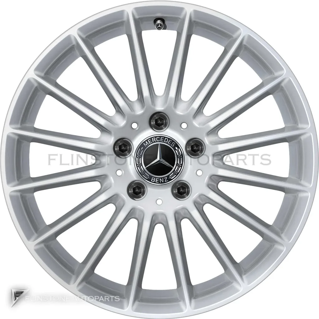 ล้อแท้นำเข้า Mercedes-Benz 5 Double Spoke ขอบ 17 นิ้ว รุ่น 213-17 สี Tremolite Metallic with High Sheen