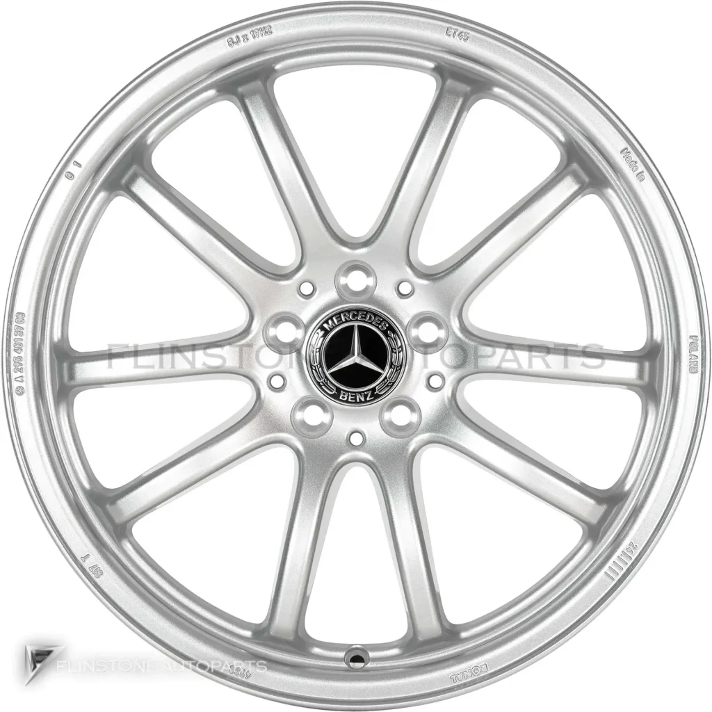 ล้อแท้นำเข้า Mercedes-Benz 5 Double Spoke ขอบ 19 นิ้ว รุ่น 295-19 สี Vanadium Silver