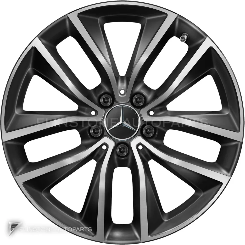ล้อแท้นำเข้า Mercedes-Benz 5 Double Spoke ขอบ 18 นิ้ว รุ่น 223-18 สี Gloss Back with High Sheen