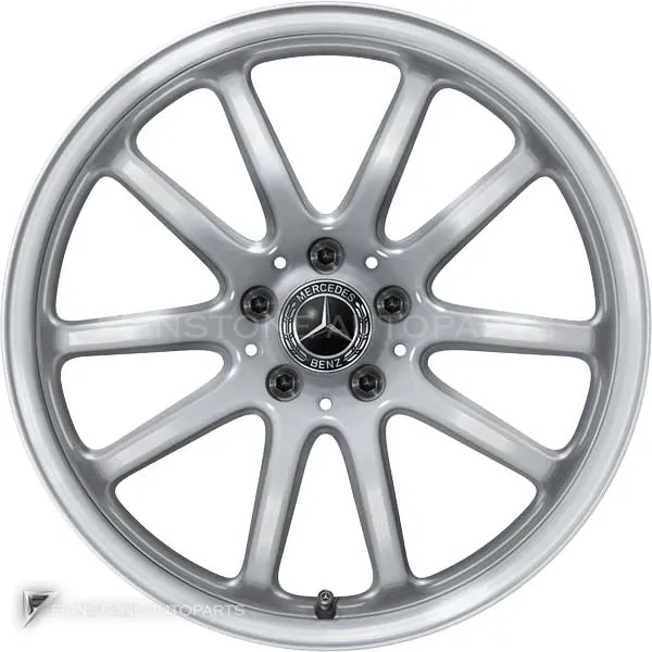 ล้อแท้นำเข้า Mercedes-Benz 5 Double Spoke ขอบ 19 นิ้ว รุ่น 297-19 สี Vanadium Silver