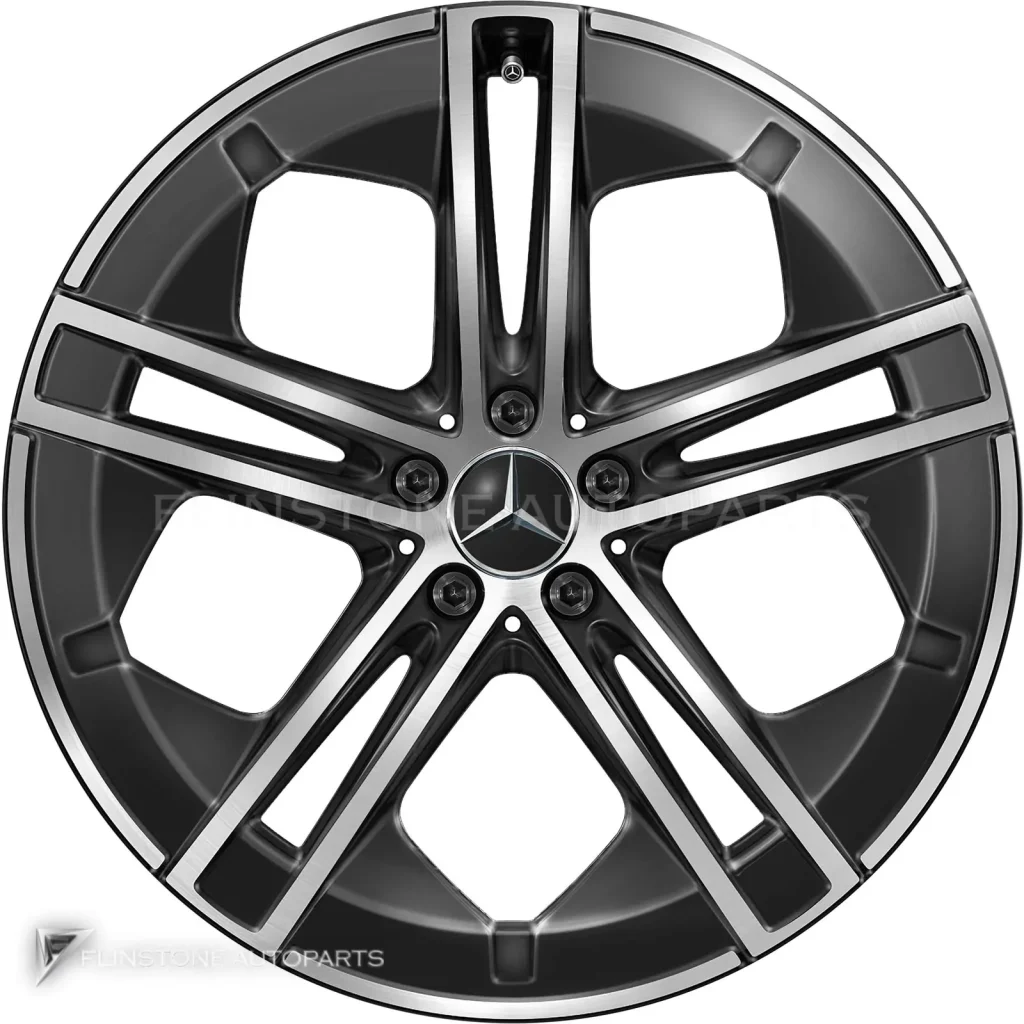 ล้อแท้นำเข้า Mercedes-Benz 5 Double Spoke ขอบ 21 นิ้ว รุ่น 295-21 สี Gloss Back with High Sheen
