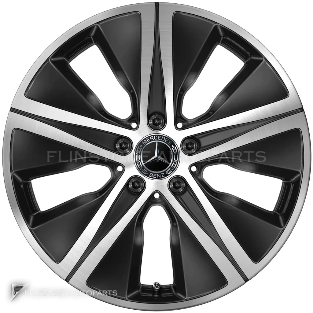ล้อแท้นำเข้า Mercedes-Benz 5 Hole ขอบ 18 นิ้ว รุ่น 167-18 สี Gloss Black with High Sheen